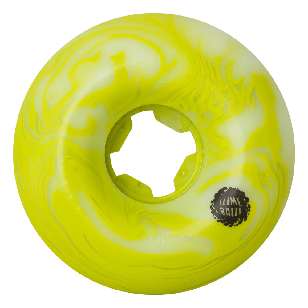 Santa Cruz - Slime Balls Snake Vomits Wheels Green White Swirl 60mm 95a