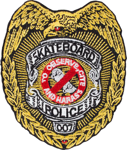 Powell Peralta Skateboard Police Patch