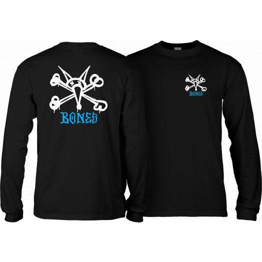 Powell Peralta - Rat Bones Youth Long Sleeve T-Shirt Black