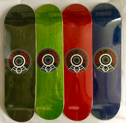 Coast Skate - Logo Skateboard Deck - Assorted Stains
