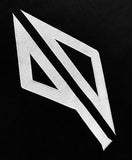 Pissdrunx - Embroidered Logo Crew Neck Jumper Black/White