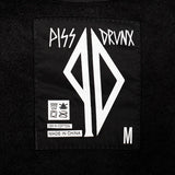 Pissdrunx - Embroidered Logo Crew Neck Jumper Black/White