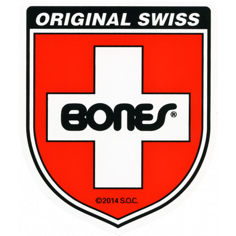 Bones - Swiss Bearing Shield Sticker