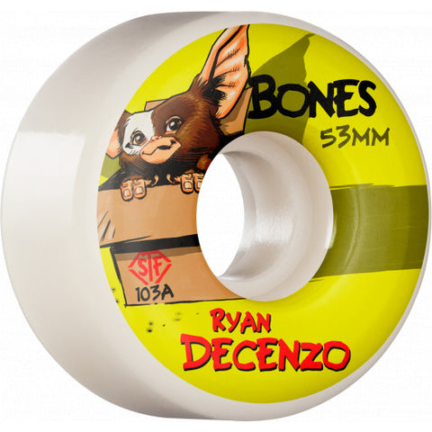 Bones - Pro STF Skateboard Wheels Decenzo Gizzmo 53mm V2 Locks 103A