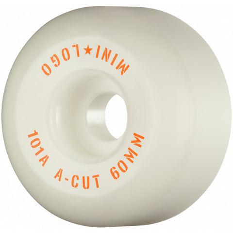 Mini Logo - Skateboard Wheels A-cut "2" 60mm 101A White