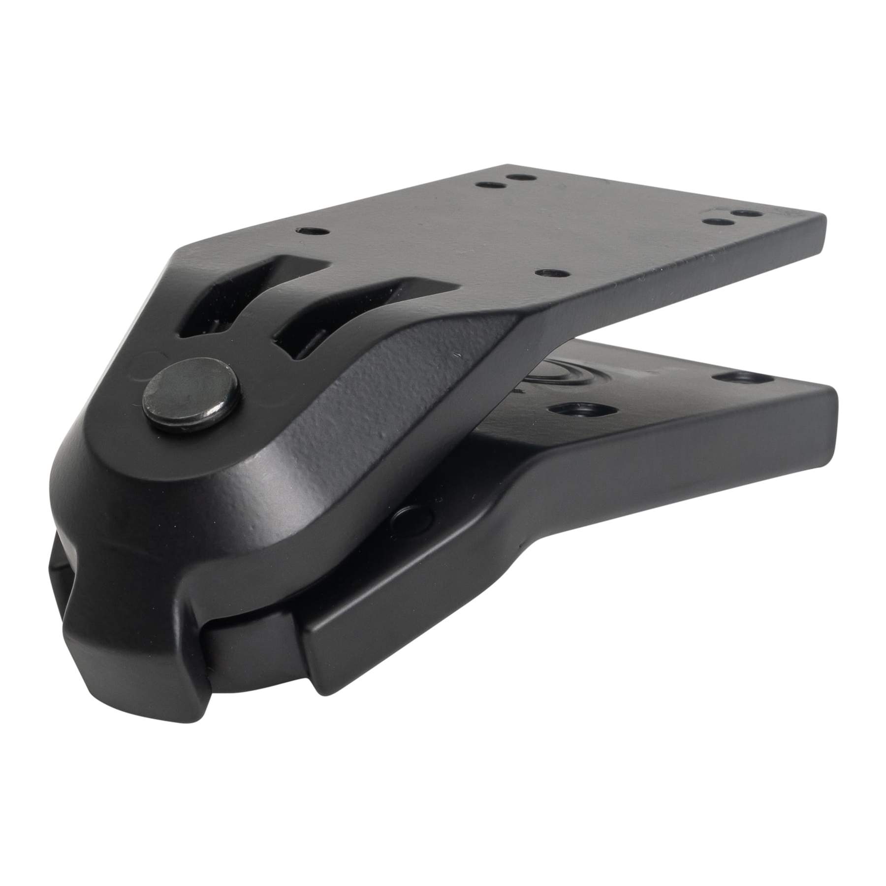 Black waterborne surfskate adapter for skateboards mounted between the deck and front truck.