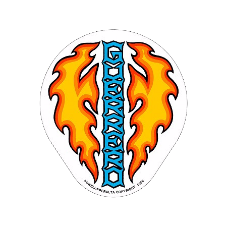 Powell Peralta - Bones Brigade Guerrero Dagger Sticker