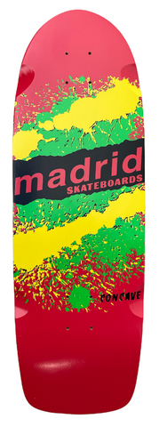 Madrid - Retro Explosion Skateboard Deck Red 9.5"