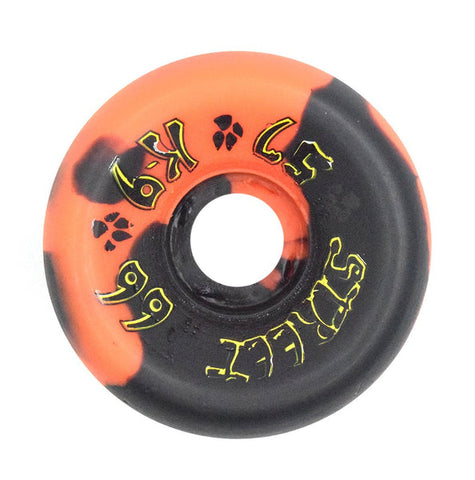 Dogtown - K-9 80s Street Orange/Black Swirl Skateboard Wheels 57mm 99a