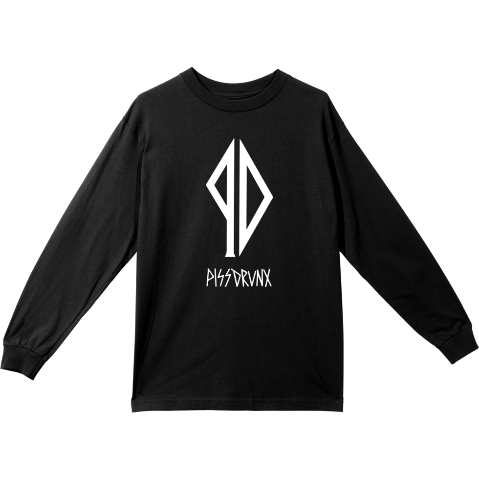 Pissdrunx - Make It A Double L/S Tee Black