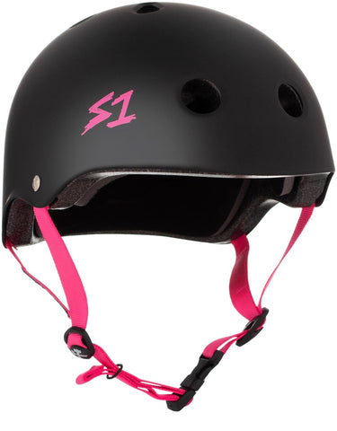 S-One - Lifer Helmet Black Matte/Pink Straps