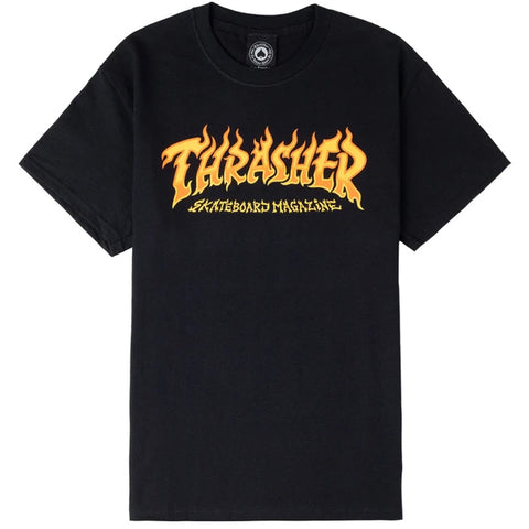 Thrasher - Fire Logo T-Shirt Black