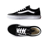 Vans - Kids Old Skool Skate Shoes Black/True White